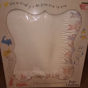 Vintage Baby Chatham Bunnyland  Size 36 X 50 Crib Baby Blanket Like New In Box